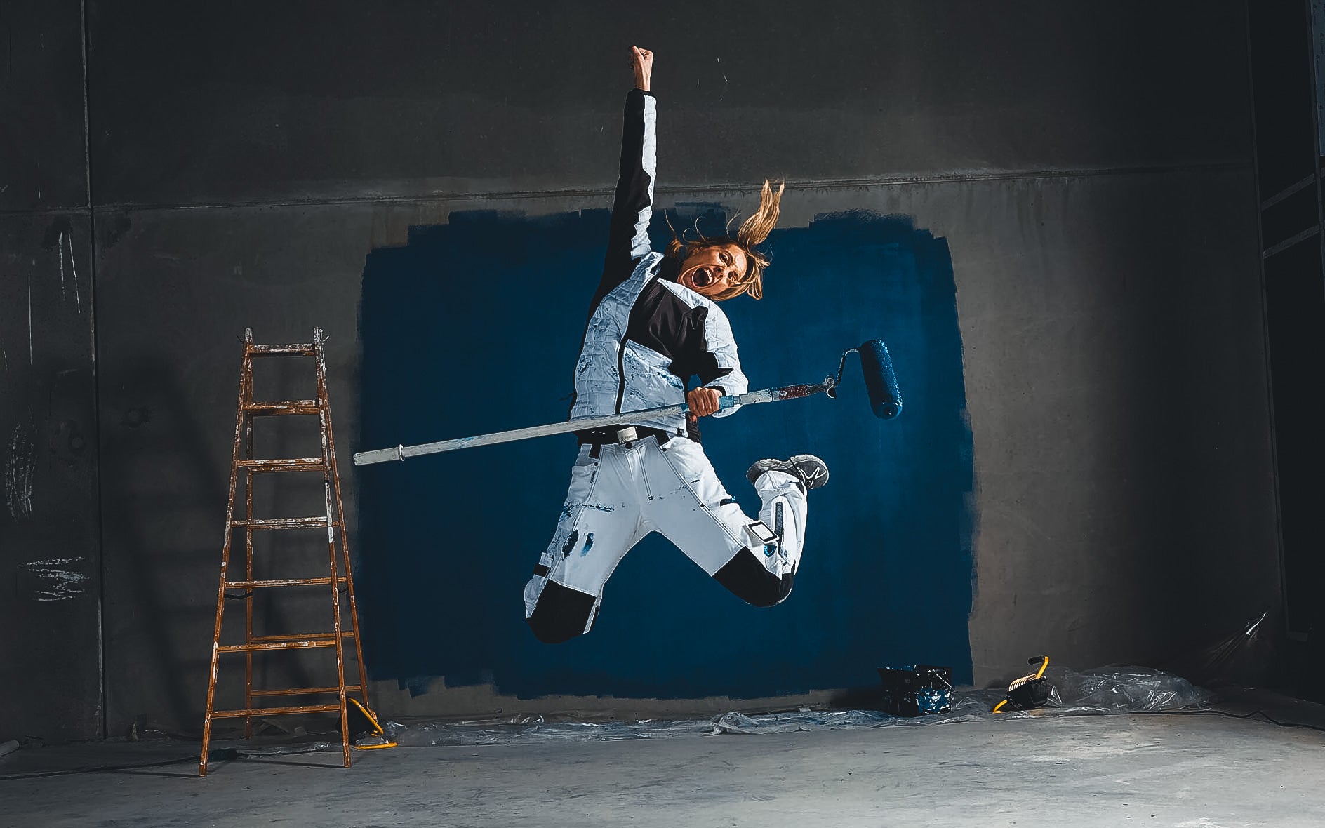 Rastezljive radne hlače