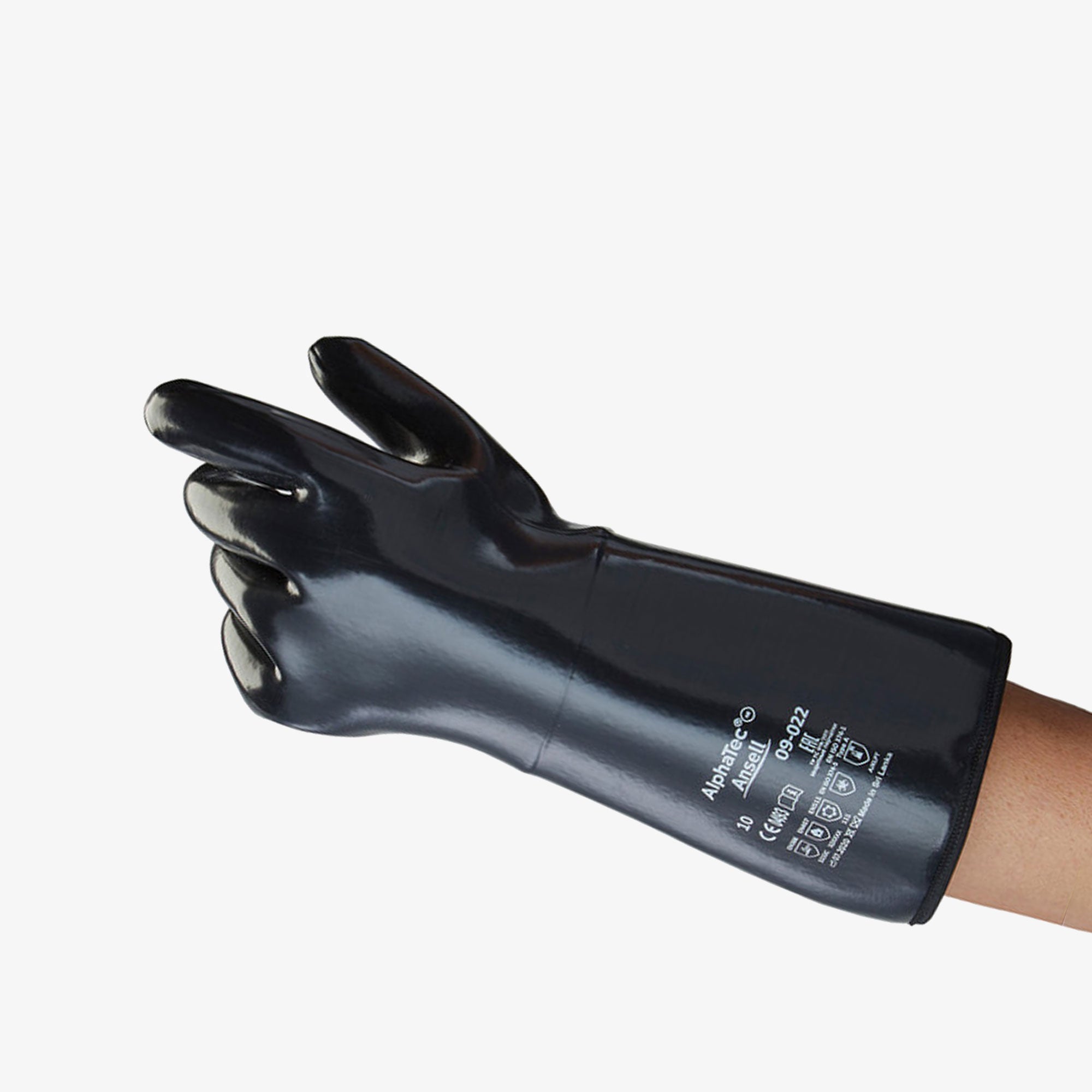 ANSELL AlphaTec 09-022 chemical resistant gloves package - 12 pairs