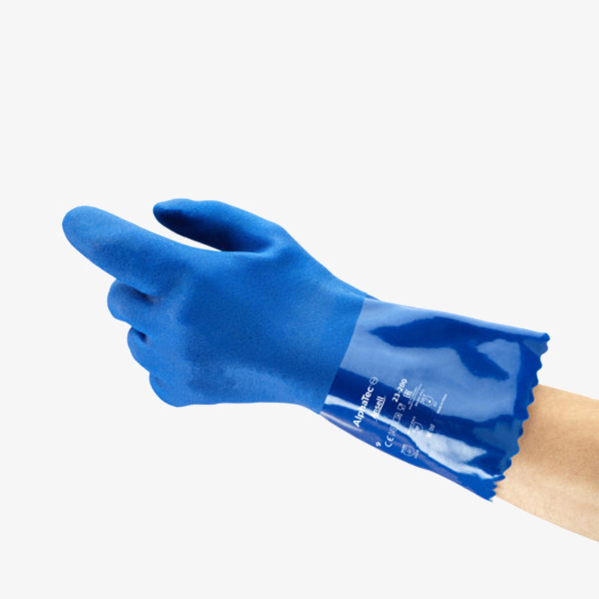 ANSELL AlphaTec 23-200 chemical resistant gloves package - 12 pairs