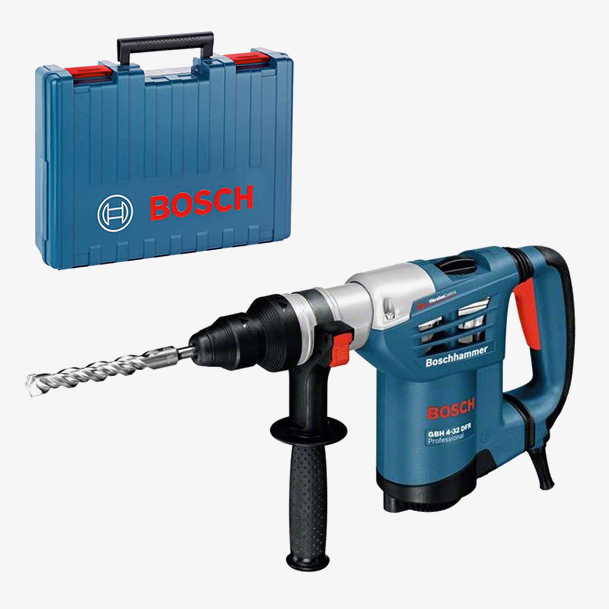 BOSCH 0611332100 GBH 4-32 DFR Bohrhammer mit SDS plus System im Koffer mit Zusatzhandgriff
