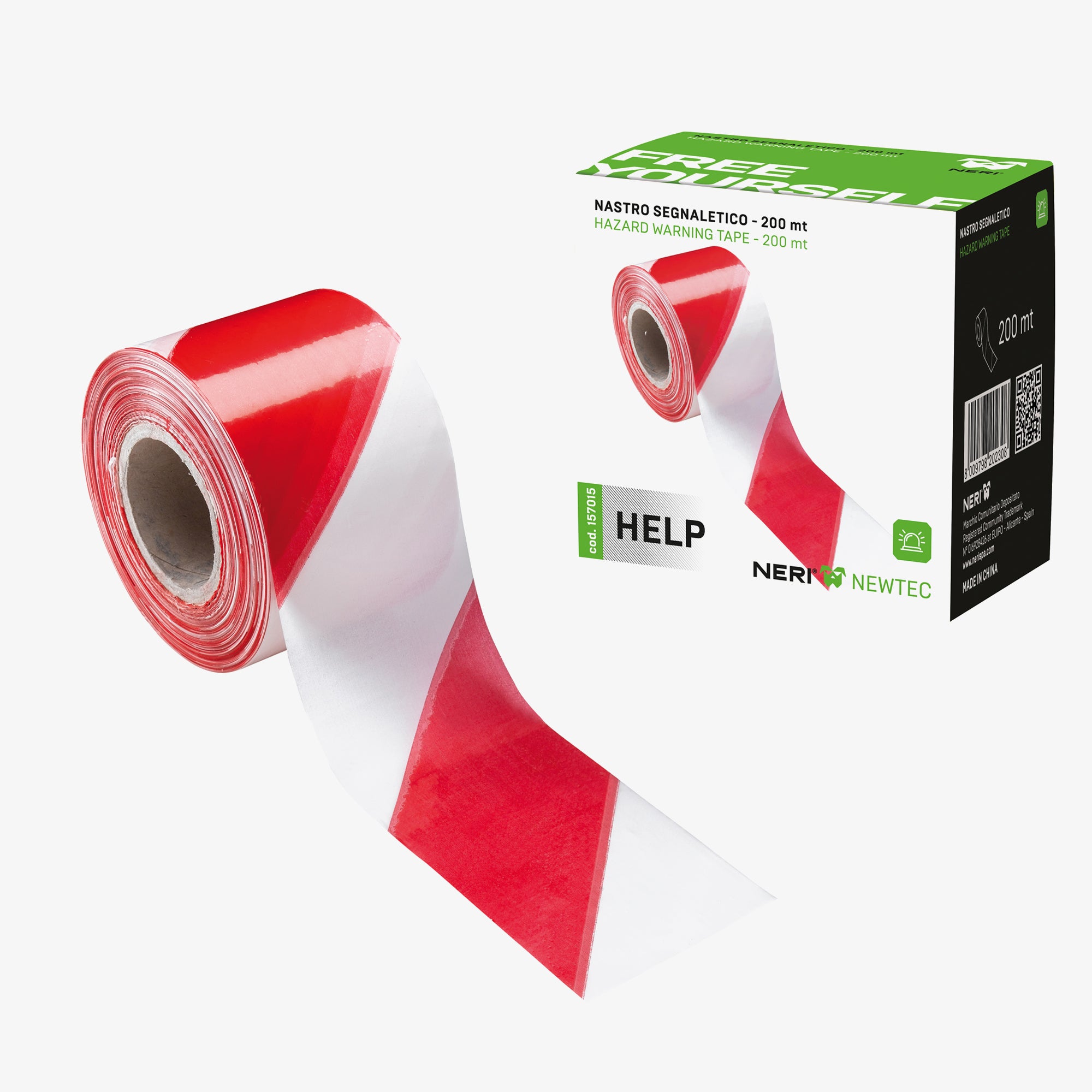 NERI 157015 Help Signalna traka crveno bijela 200 m