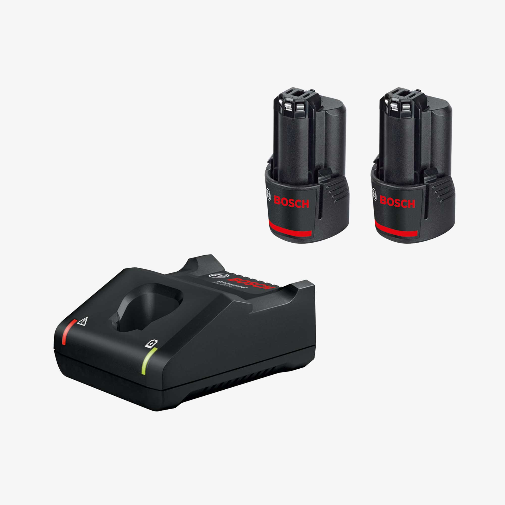 BOSCH 1600A019RD 2 x GBA 12V 3.0Ah + GAL 12 V-40