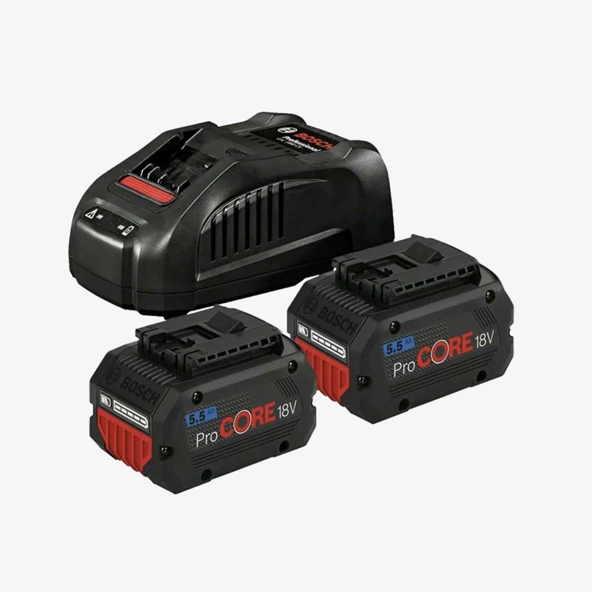 BOSCH 1600A0214C 2 x ProCORE18V 5.5Ah + GAL 1880 CV