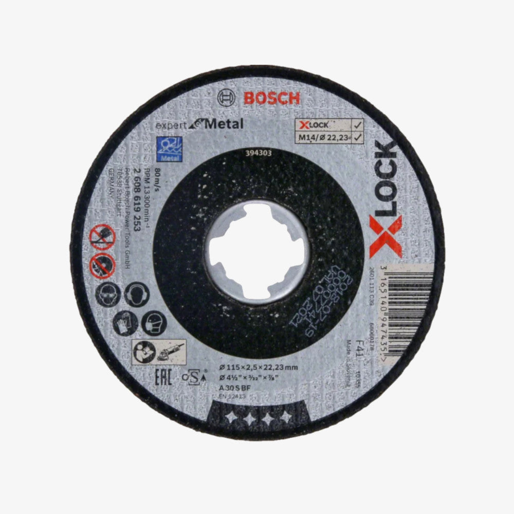 BOSCH 2608619253 Rezna ploča Expert for Metal X-LOCK 25 Kom 115 x 2,5 x 22,23 mm, ravno rezanje