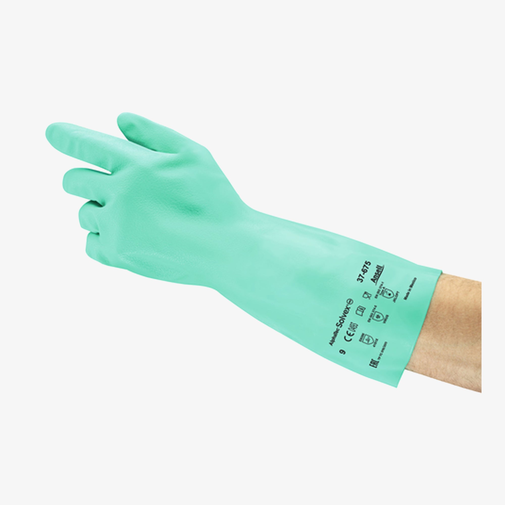 ANSELL Solvex 37-675 Nitrile gloves package - 12 pairs