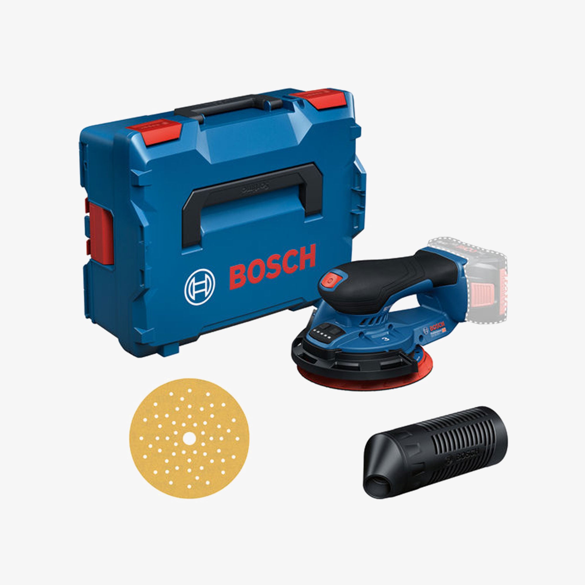 BOSCH 0601372903 GEX 18V-150-3 Akumulatorska ekscentarska brusilica u L-Boxxu sa dodatnim priborom