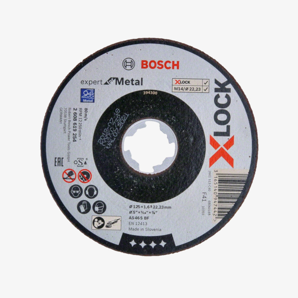BOSCH 2608619254 Rezna ploča Expert for Metal X-LOCK 25 Kom 125 x 1,6 x 22,23 mm, ravno rezanje