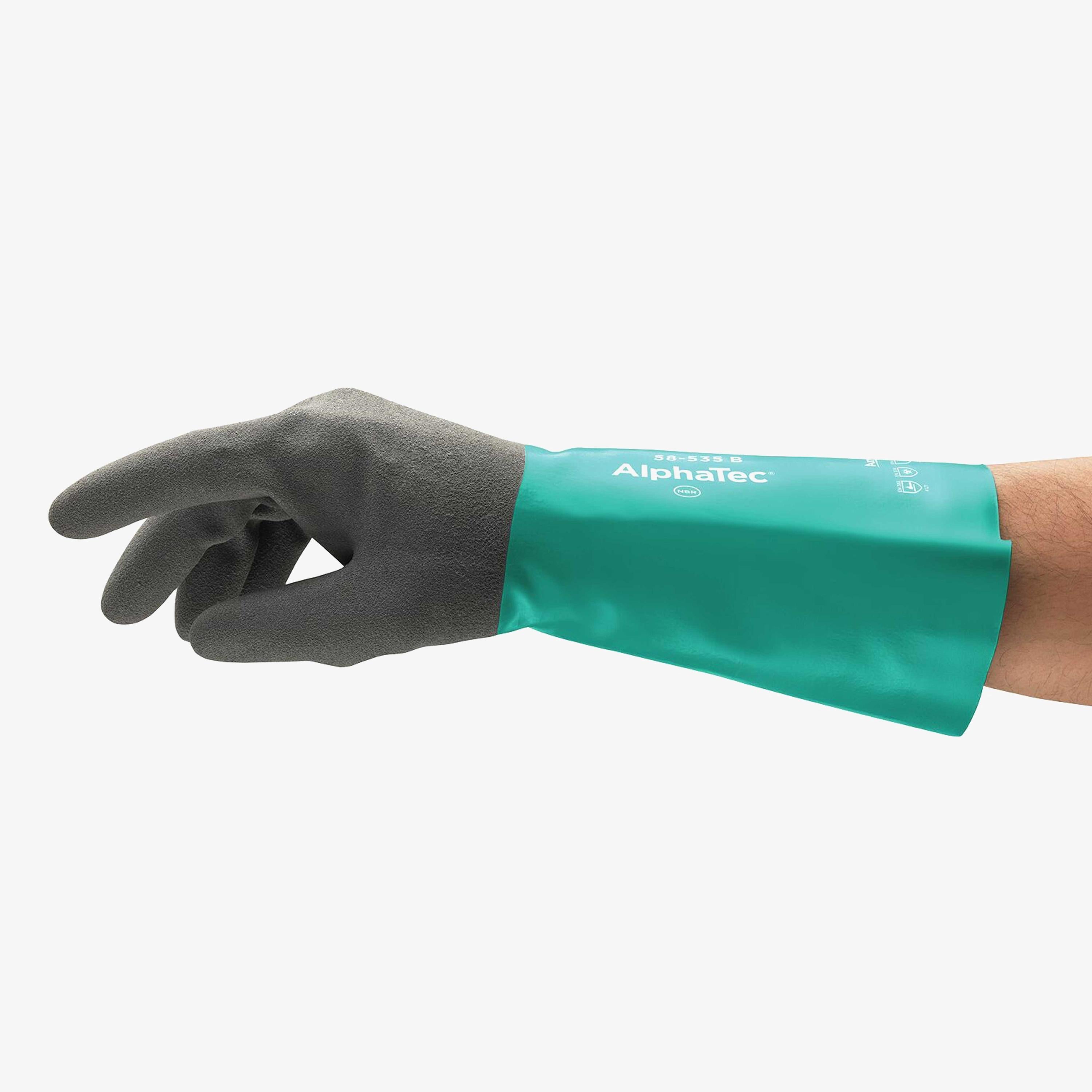ANSELL Alphatec 58-535W Nitril-Chemikalienhandschuhpaket – 12 Paar