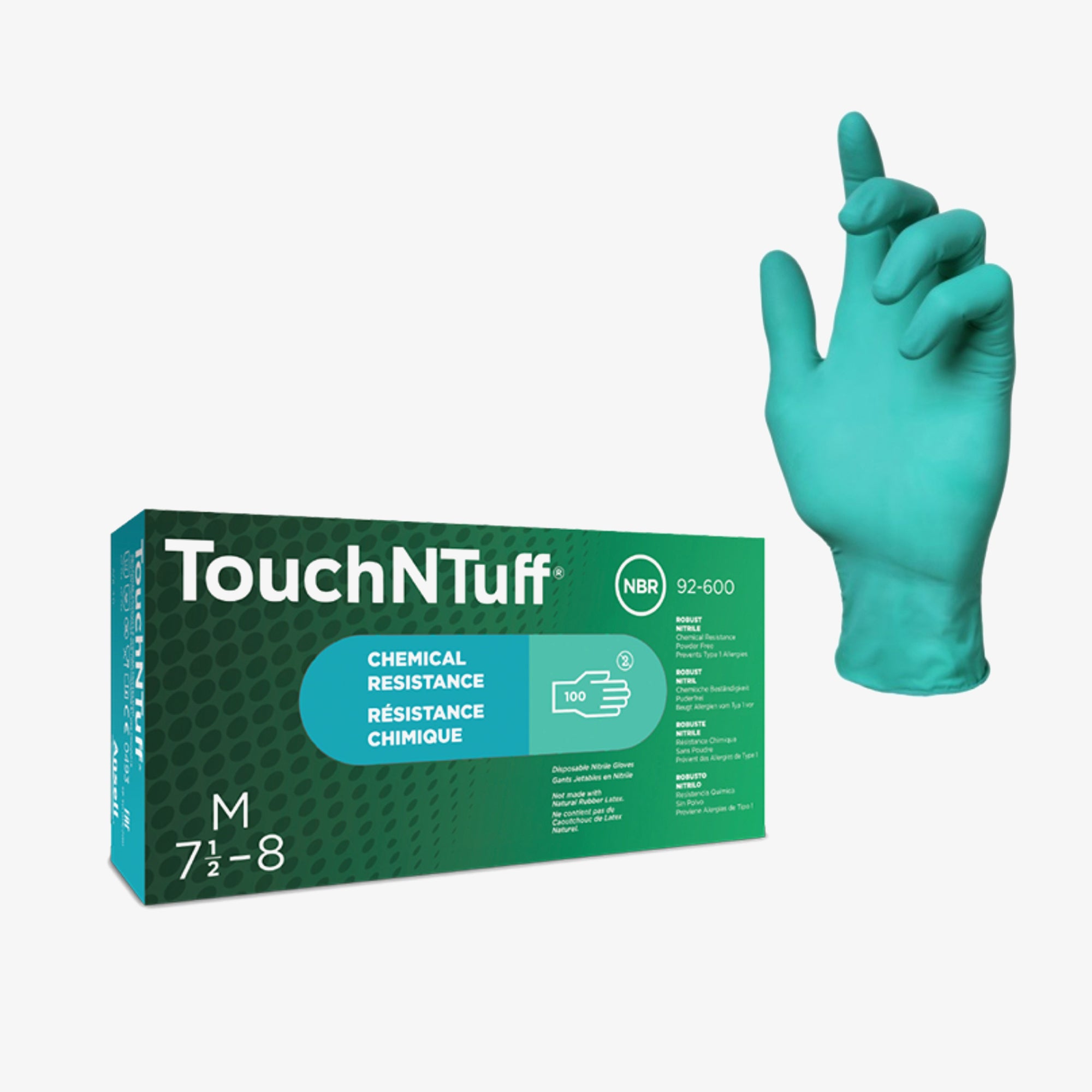 ANSELL TouchNTuff 92-600 Einweg-Nitrilhandschuhe 100-1